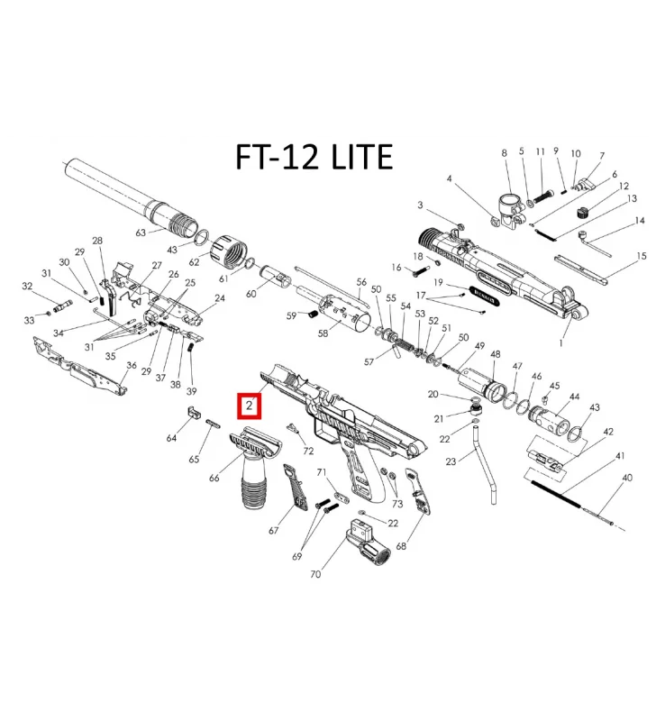 TA45078 - N°2 - FT12 / FT50 LITE - BOTTOM RECEIVER
