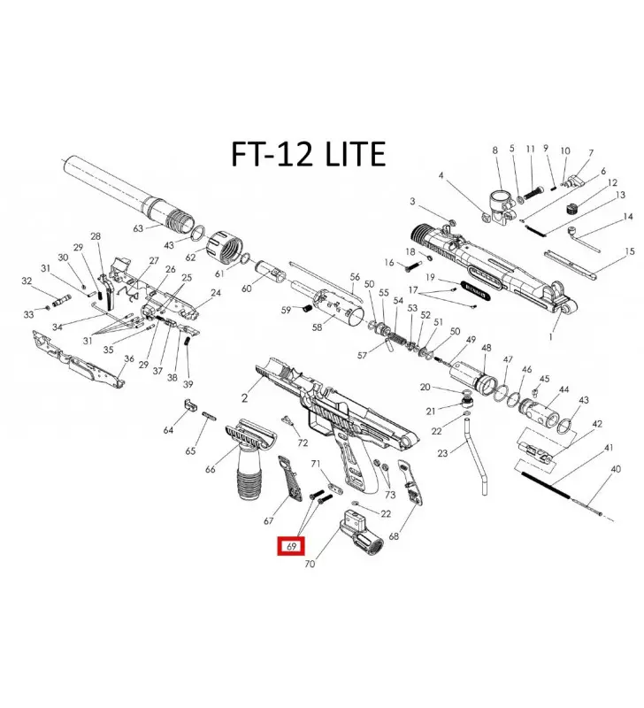 TA45011 - N°69 - FT12 LITE / N°70 - FT50 LITE - ASA SCREWS