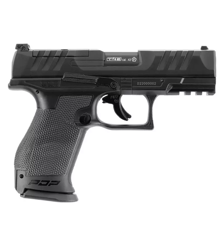 PACK PISTOLET WALTHER PDP COMPACT T4E CAL 0.43 NOIR PAINTBALL